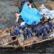 Uno de los primeros barcos encontrados en las costa de Japón en el 2013. Getty